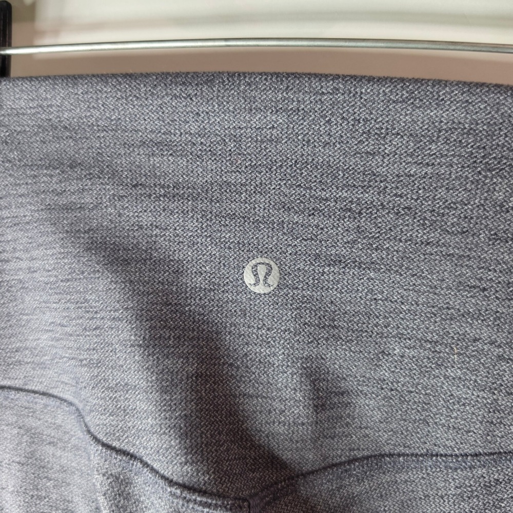 Lululemon High Rise Leggings Size 4 Gray Herringbone Knit Yoga Pants